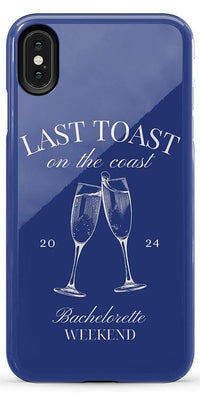 Last Toast | Blue Coastal Bachelorette Case Phone Case Casetry 