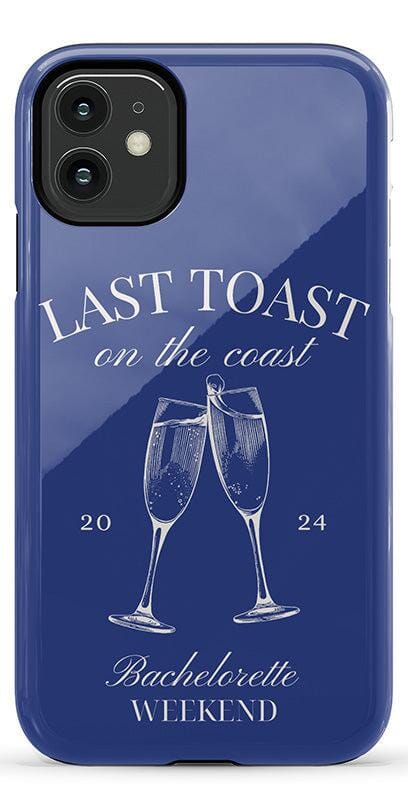 Last Toast | Blue Coastal Bachelorette Case Phone Case Casetry 