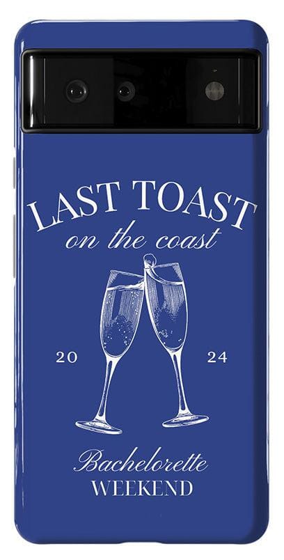 Last Toast | Blue Coastal Bachelorette Case Phone Case Casetry 