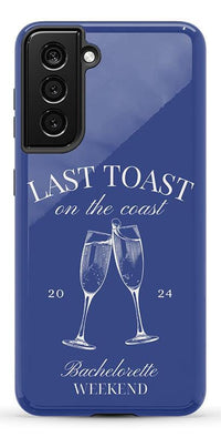 Last Toast | Blue Coastal Bachelorette Case Phone Case Casetry 