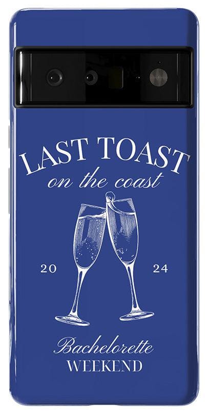 Last Toast | Blue Coastal Bachelorette Case Phone Case Casetry 