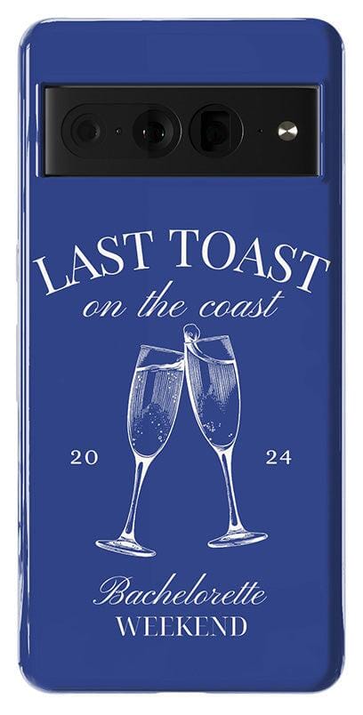 Last Toast | Blue Coastal Bachelorette Case Phone Case Casetry 