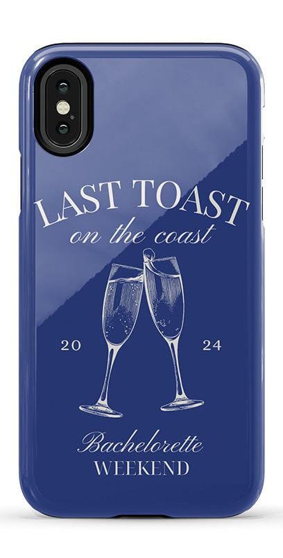 Last Toast | Blue Coastal Bachelorette Case Phone Case Casetry 