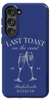 Last Toast | Blue Coastal Bachelorette Case Phone Case Casetry 