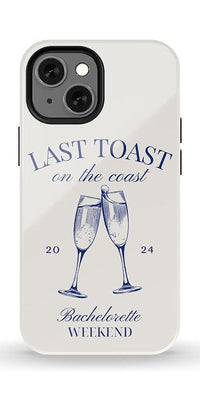 Last Toast | Off-White Coastal Bachelorette Case Phone Case Casetry Essential + MagSafe® iPhone 13 Mini 