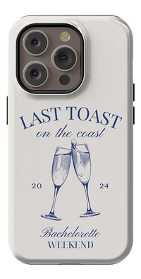 Last Toast | Off-White Coastal Bachelorette Case Phone Case Casetry Essential + MagSafe® iPhone 14 Pro 