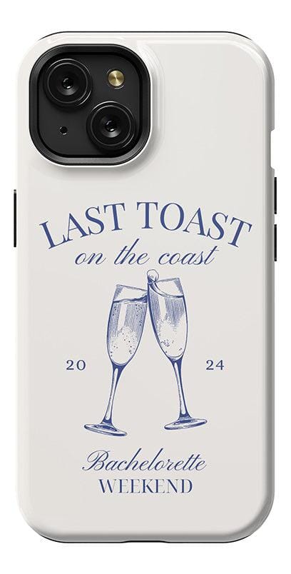 Last Toast | Off-White Coastal Bachelorette Case Phone Case Casetry Essential + MagSafe® iPhone 15 