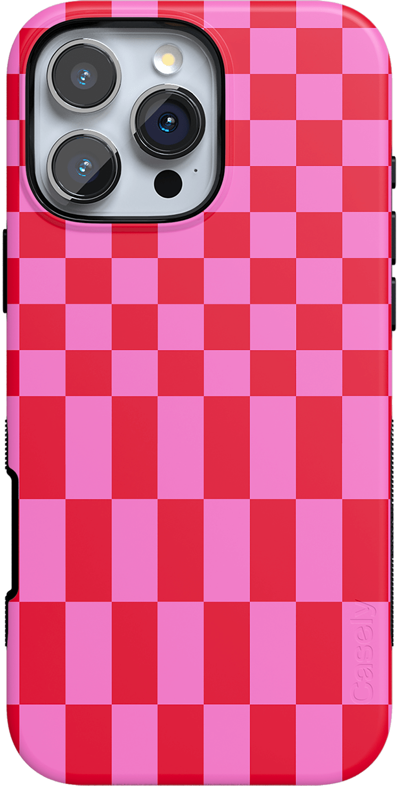 Vibe Check | Pink Checkerboard Case Phone Case Casetry Bold + MagSafe® iPhone 16 Plus 