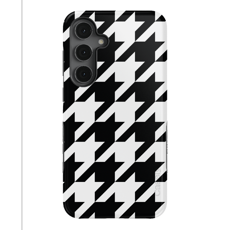 Houndstooth | High Contrast Design Case Phone Case Casetry Bold + MagSafe® Galaxy S25 Plus 