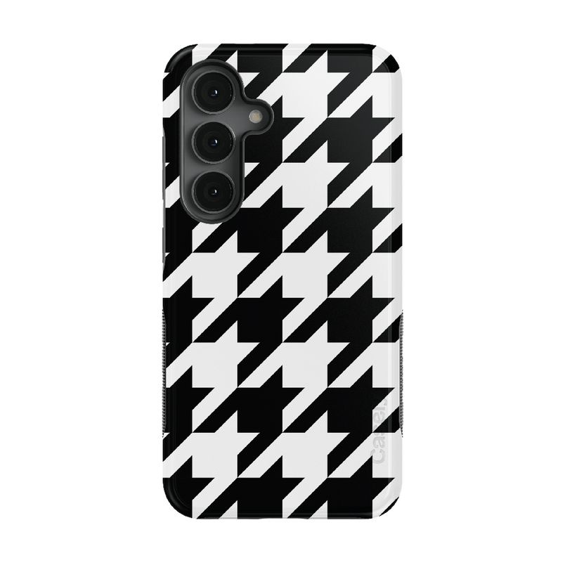 Houndstooth | High Contrast Design Case Phone Case Casetry Bold + MagSafe® Galaxy S25 