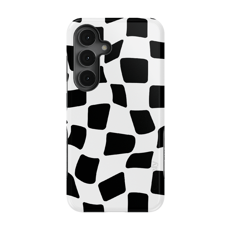 Funky Checkerboard | High Contrast Design Case Phone Case Casetry Bold + MagSafe® Galaxy S25 