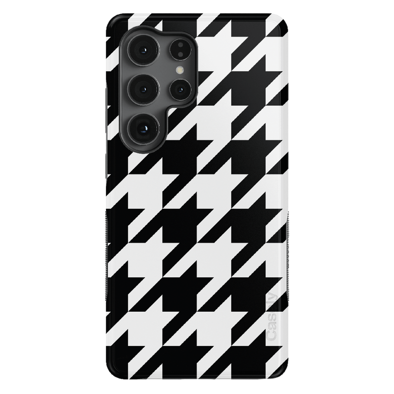 Houndstooth | High Contrast Design Case Phone Case Casetry Bold + MagSafe® Galaxy S25 Ultra 