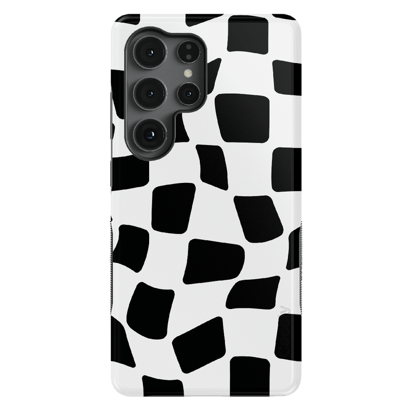 Funky Checkerboard | High Contrast Design Case Phone Case Casetry Bold + MagSafe® Galaxy S25 Ultra 