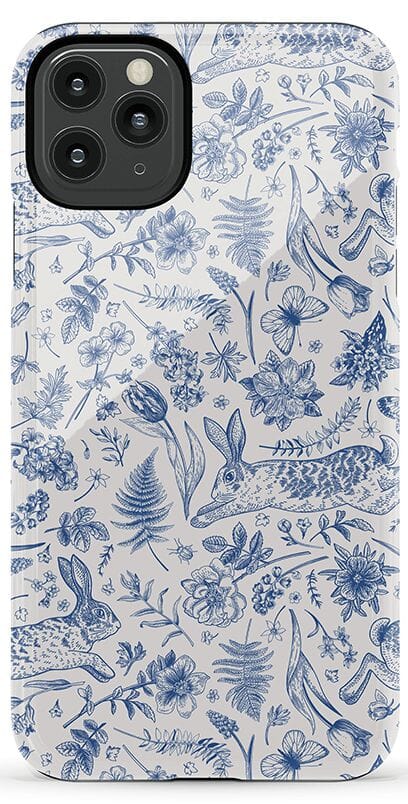 Hop & Bloom | Bunny Toile Case Phone Case Casetry Essential iPhone 11 Pro Max 