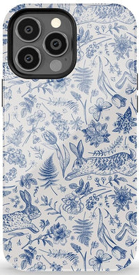 Hop & Bloom | Bunny Toile Case Phone Case Casetry Essential + MagSafe® iPhone 13 Pro Max 