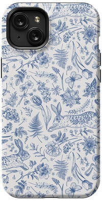 Hop & Bloom | Bunny Toile Case Phone Case Casetry 