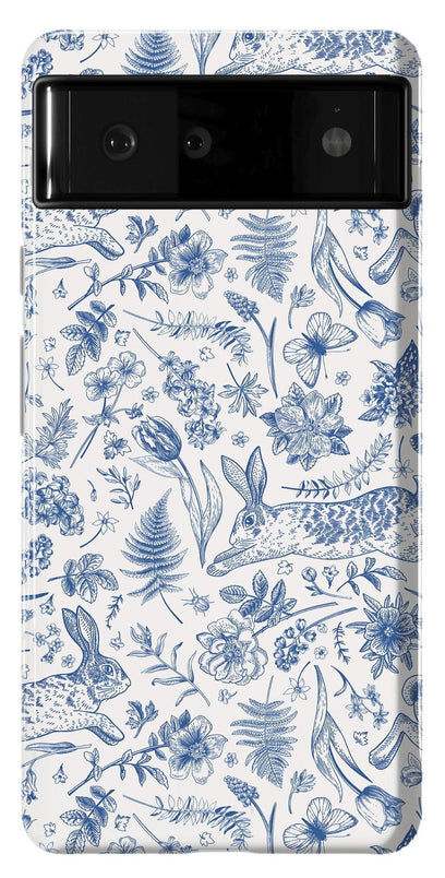 Hop & Bloom | Bunny Toile Case Phone Case Casetry Essential Google Pixel 6 