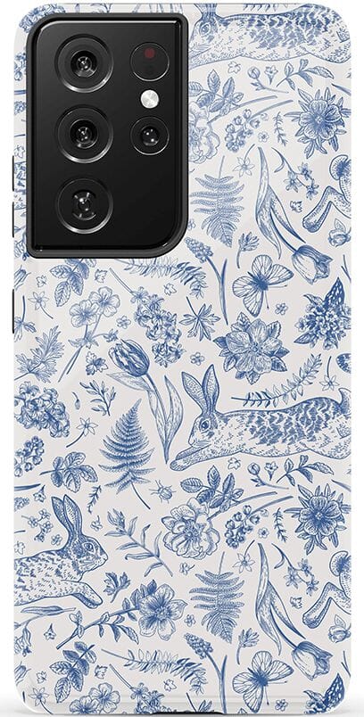 Hop & Bloom | Bunny Toile Case Phone Case Casetry Essential Galaxy S21 Ultra 