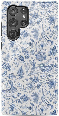 Hop & Bloom | Bunny Toile Case Phone Case Casetry Essential Galaxy S22 Ultra 