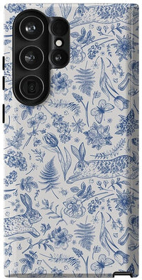 Hop & Bloom | Bunny Toile Case Phone Case Casetry Essential Galaxy S23 Ultra 