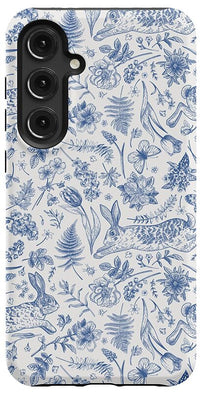 Hop & Bloom | Bunny Toile Case Phone Case Casetry Essential Galaxy S24 Plus 