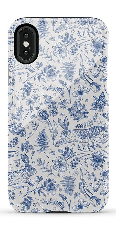 Hop & Bloom | Bunny Toile Case Phone Case Casetry Essential iPhone X / XS 
