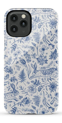 Hop & Bloom | Bunny Toile Case Phone Case Casetry Essential iPhone 11 Pro 