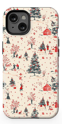 Winter Nostalgia | Vintage Holiday Case Phone Case Casetry Essential + MagSafe® iPhone 13 