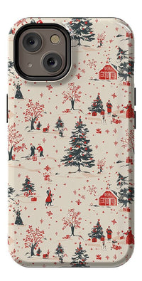 Winter Nostalgia | Vintage Holiday Case Phone Case Casetry Essential + MagSafe® iPhone 14 