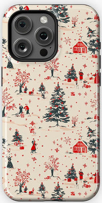 Winter Nostalgia | Vintage Holiday Case Phone Case Casetry Essential + MagSafe® iPhone 15 Pro Max 