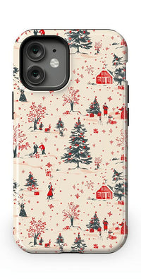 Winter Nostalgia | Vintage Holiday Case Phone Case Casetry Essential + MagSafe® iPhone 12 Mini 