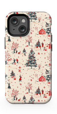 Winter Nostalgia | Vintage Holiday Case Phone Case Casetry Essential + MagSafe® iPhone 13 Mini 