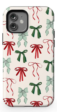 Festive Girlie | Holiday Bows Case Phone Case Casetry Essential + MagSafe® iPhone 12 Pro 