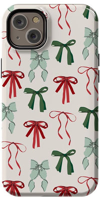 Festive Girlie | Holiday Bows Case Phone Case Casetry Essential + MagSafe® iPhone 14 Plus 