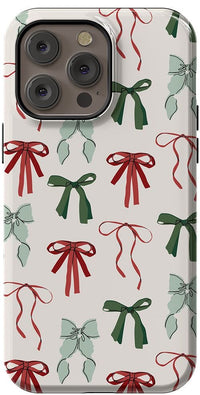 Festive Girlie | Holiday Bows Case Phone Case Casetry Essential + MagSafe® iPhone 14 Pro Max 