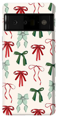 Festive Girlie | Holiday Bows Case Phone Case Casetry Essential Google Pixel 6 Pro 