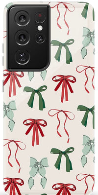 Festive Girlie | Holiday Bows Case Phone Case Casetry Essential Galaxy S21 Ultra 