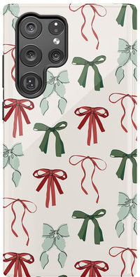 Festive Girlie | Holiday Bows Case Phone Case Casetry Essential Galaxy S22 Ultra 