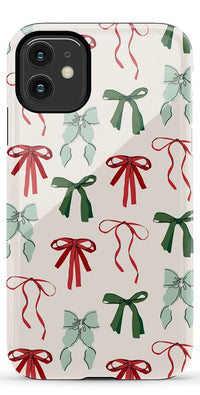 Festive Girlie | Holiday Bows Case Phone Case Casetry Essential iPhone 11 