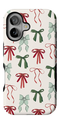 Festive Girlie | Holiday Bows Case Phone Case Casetry Bold + MagSafe® iPhone 16 