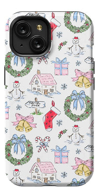 Christmas Morning | Vintage Cartoon Case Phone Case Casetry Essential + MagSafe® iPhone 15 