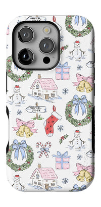 Christmas Morning | Vintage Cartoon Case Phone Case Casetry Bold + MagSafe® iPhone 16 Pro 