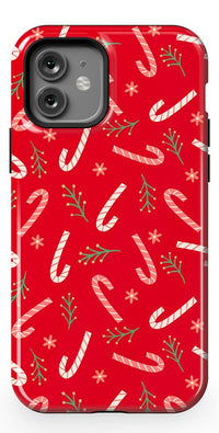 Peppermint Kiss | Candy Cane Case Phone Case Casetry Essential + MagSafe® iPhone 12 Pro 