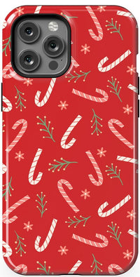 Peppermint Kiss | Candy Cane Case Phone Case Casetry Essential + MagSafe® iPhone 12 Pro Max 