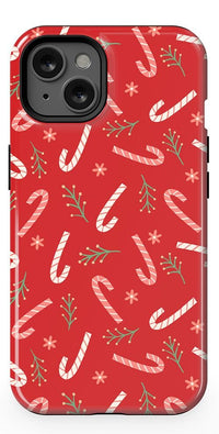 Peppermint Kiss | Candy Cane Case Phone Case Casetry Essential + MagSafe® iPhone 13 