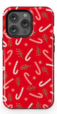 Peppermint Kiss | Candy Cane Case Phone Case Casetry Essential + MagSafe® iPhone 13 Pro 