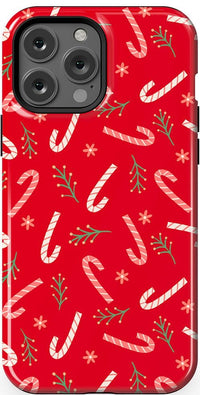 Peppermint Kiss | Candy Cane Case Phone Case Casetry Essential + MagSafe® iPhone 13 Pro Max 