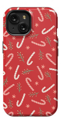 Peppermint Kiss | Candy Cane Case Phone Case Casetry Essential + MagSafe® iPhone 15 