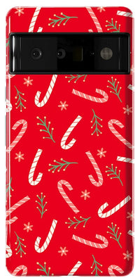 Peppermint Kiss | Candy Cane Case Phone Case Casetry Essential Google Pixel 6 Pro 