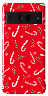 Peppermint Kiss | Candy Cane Case Phone Case Casetry Essential Google Pixel 7 Pro 